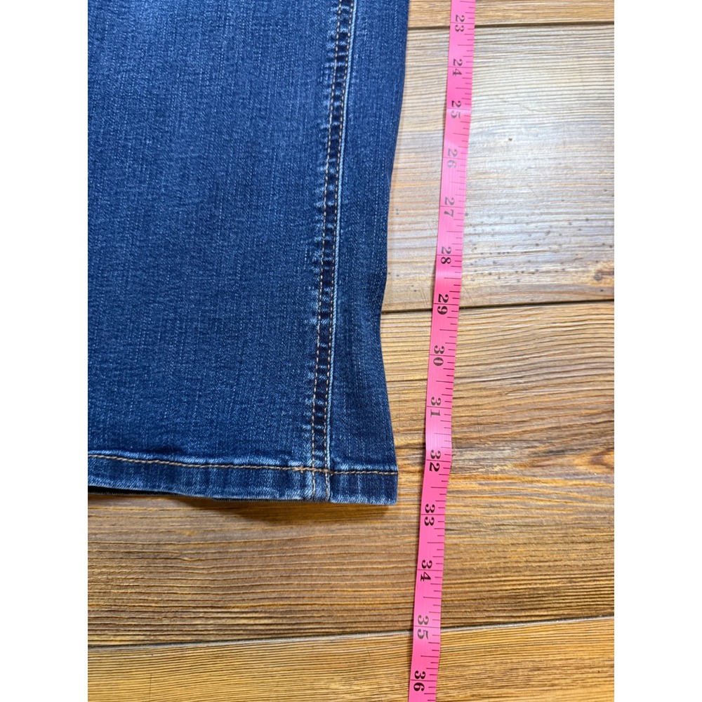 Maurices M Jeans Women 14 Long Mid Rise Bootcut Medium Wash Denim Blue Jeans - Picture 6 of 6